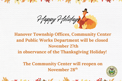 Thanksgiving Holiday — Offices are Closed!