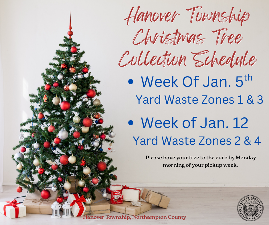2026 Christmas Tree Collection Schedule!