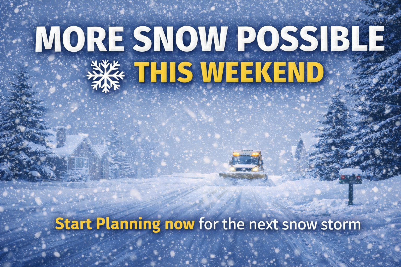 Upcoming Winter Weather – Snow Emergency Anticipated