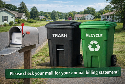 Hanover Township Annual Trash & Recycling bill