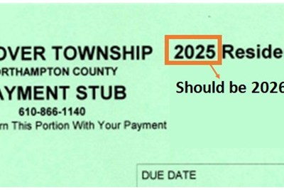 Township Notice – Residential Waste Bill