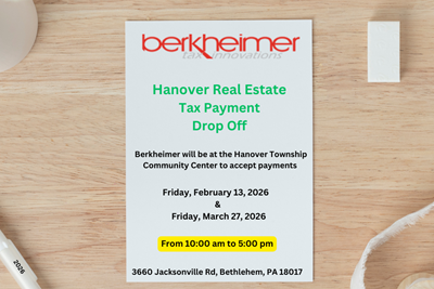 Berkheimer Tax Payment Drop Off!