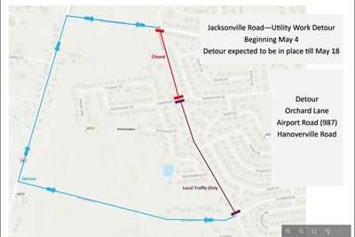 Road Closure Notice- Jacksonville Road