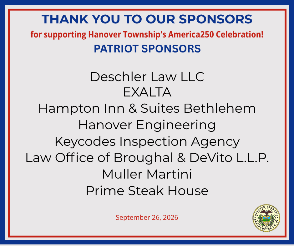 Thank you to our Patriot Sponsors!