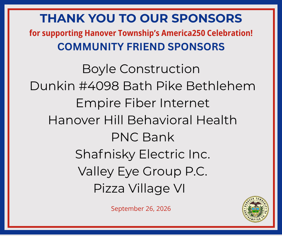 Thank you to our Community Friend Sponsors!