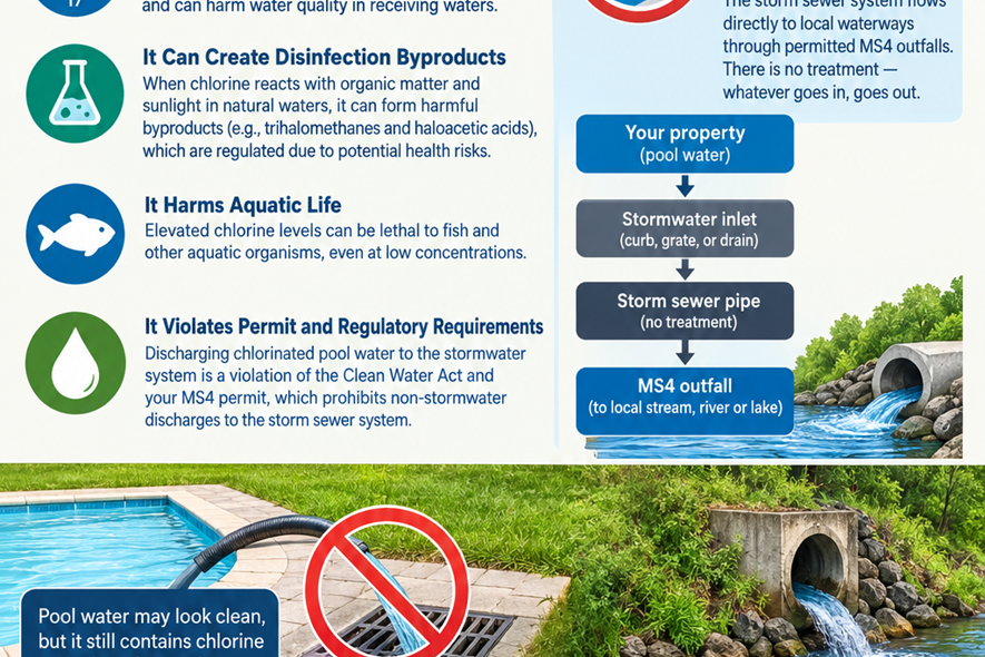 Draining Your Pool? Keep Pool Water Out of Storm Drains
